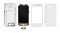 Disassembled smartphone on white