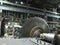 Disassembled steam turbine in the process of generator repair at