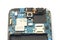 Disassembly of smartphone showing electrical board inside. The p