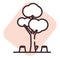 Disaster forest cutting, icon