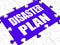 Disaster Plan Puzzle Shows Danger Emergency Crisis Protection