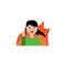 Disaster, woman, call icon. Simple line, outline vector of wildfires icons for ui and ux, website or mobile application