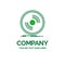Disc, dj, phonograph, record, vinyl Flat Business Logo template