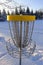 Disc golf, sports and hobbies in winter