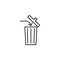 discard trash icon. Element of arrow and object icon for mobile concept and web apps. Thin line discard trash icon can be used for