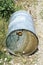 Discarded barrel