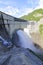 Discharge from Kurobe dam