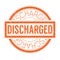 Discharged rubber stamp