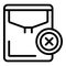 Disclaimer paper icon outline vector. Legal document