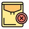 Disclaimer paper icon vector flat