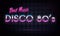 Disco 80`s best music - banner.