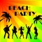 Disco beach party sign