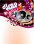 Disco Colorful Flyer Background
