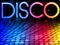 Disco Colorful Waves Background