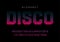 Disco dotted halftoned display font design, alphabet, typeface,