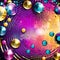 Disco party background colorful art vintage vibes seq 2 of 59