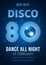 Disco party. Best hits of the 80s