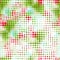 Disco seamless pattern of halftone dots in retro