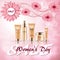 Discount for cosmetics for women`s day