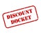 Discount Docket Rubber Stamp Vector