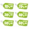 Discount price labels Signs. Eps10 Vector.