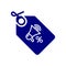 Discount, price, sale, shopping, offer,  business product discount navy blue color icon