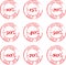 Discount Stamps Set vector illustration