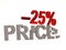 A discount of twenty five % for the cracked decals price.