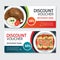 Discount voucher mexican food template design. Set of mole poblano, enchiladas