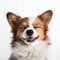 Discover the adorable smile and dreams of happiness for dogs.AI generated