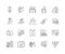 Discover line icons, signs, vector set, outline illustration concept