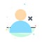 Discover People, Twitter, Sets Abstract Flat Color Icon Template