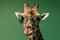 Discover the sight and perception of this exotic animal a giraffe in glasses