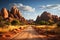 Discover the striking beauty of the road leading to Spitzkoppe\\\'s granite spires