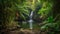 Discovering a Secluded Tropical Waterfall.