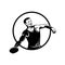 Discus Throw or Disc Throw Track and Field Event Athlete Throwing Heavy Disc Retro Black and White