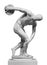 Discus thrower discobolus statue. A part of the ancient Olymp games. A Roman copy of the lost bronze Greek sculpture