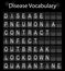 Disease Vocabulary Digital Board Illustration