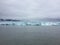 Disenchantment Bay, Alaska, USA: Clouds descend on the Hubbard Glacier