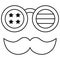 Disguise glasses, United state independence day related icon