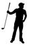 Disgusted Angry Golfer Series - Bad Iron Shot Hand on Hip