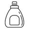 Dish cleaner bottle icon, outline style