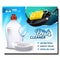 Dish Cleaner Detergent Promotional Poster Vector