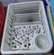 Dish draining rack,plastic dish drying plate without drain Multipurpose empty white rack