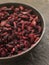 Dish of Dried Pomegranate Seeds