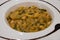 A dish of Ribollita, famous tuscan soup with bread, black cabbage and cannellini beans