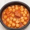 Dish of Spanish-style cooked chickpea