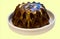 A dish of sticky toffee pudding