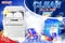Dish wash soap ads. Realistic plastic dishwashing packaging with detergent gel advertising poster. Liquid soap tablets