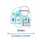 Dishes concept icon